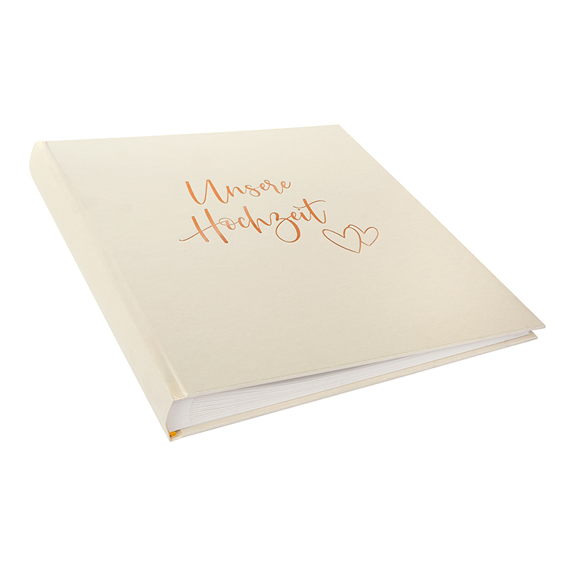 GOLDBUCH Herzklopfen 30x31 60 weiße Seiten Hochzeit 08174