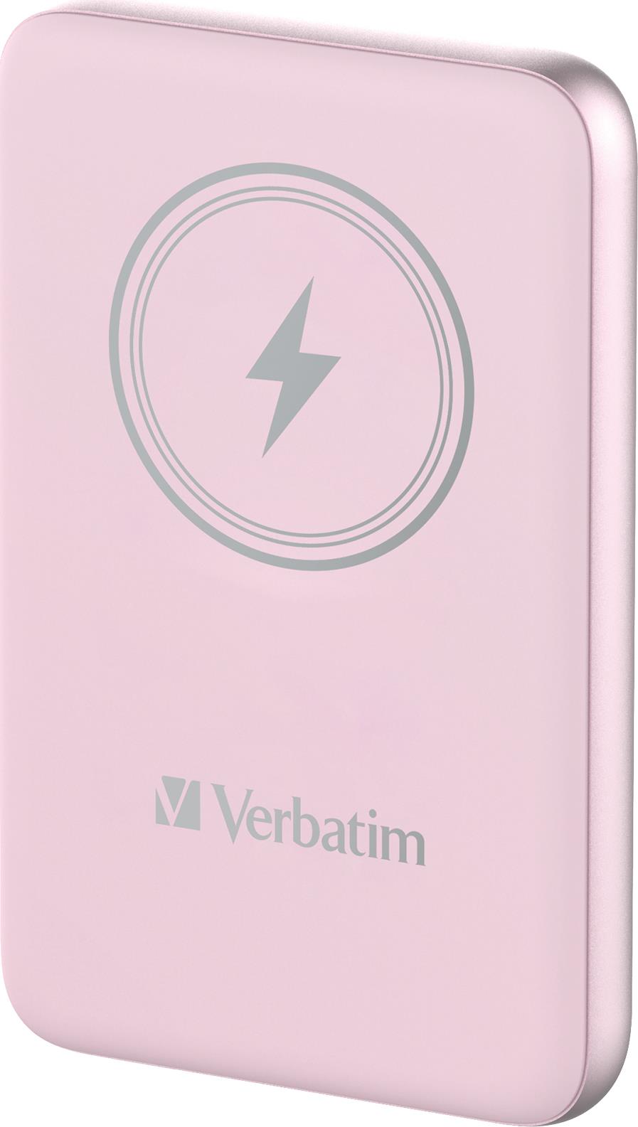 VERBATIM Charge´n´Go Magnetic Wireless Power Bank 10000 Pink