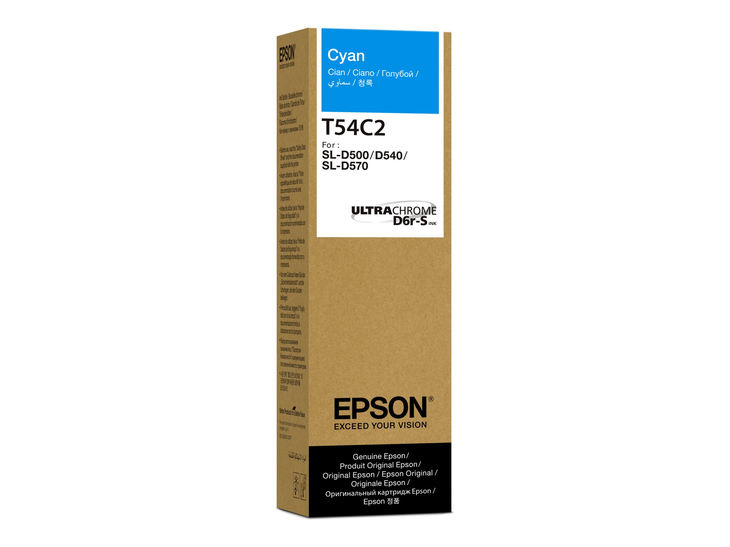 EPSON T54C - cyan - original - blækref