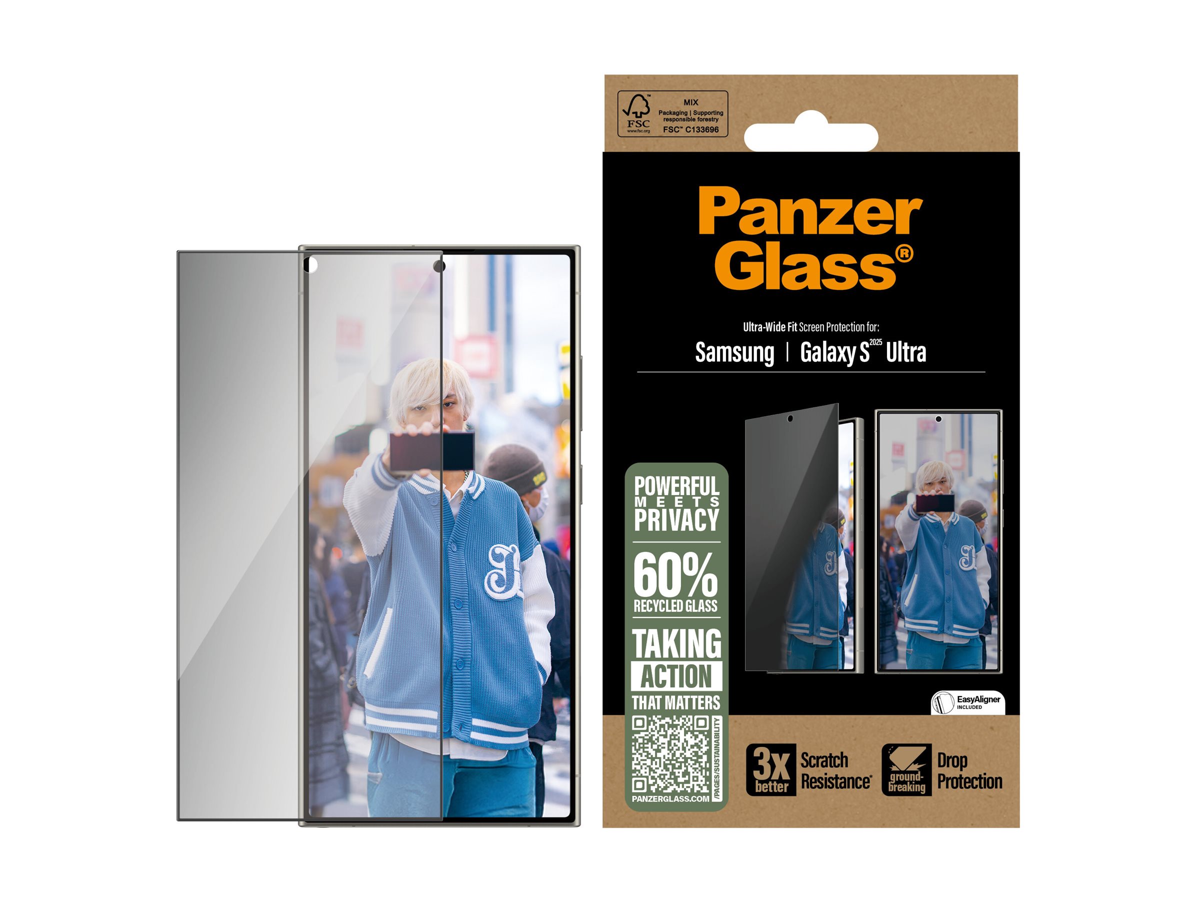 PanzerGlass™ Display-Schutzglas für Samsung Galaxy S25 Ultra