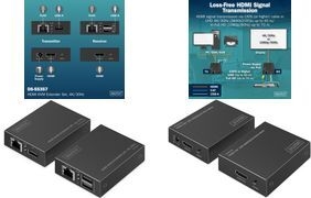 DIGITUS 4K HDMI KVM Extender Set, Full HD, 40 / 70 m