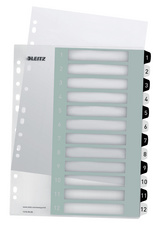 LEITZ Register 12140000 DIN A4 1-6 schwarz (12140000)