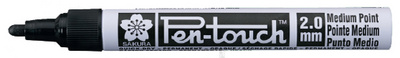 SAKURA Permanent-Marker Pen-touch Mittel, fluo-rosa