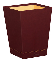 RHODIA Papierkorb, aus Kunstleder, weinrot RHODIA Papierkorb, aus Kunstleder, weinrot