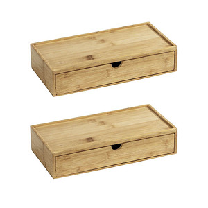2 WENKO Terra Aufbewahrungsboxen braun 28,0 x 14,0 x 6,0 cm