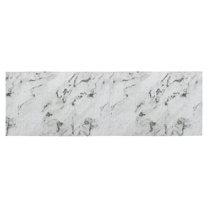 WENKO Badematte Marmor schwarz, weiß 65,0 x 200,0 cm