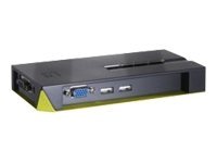 LEVEL ONE LevelOne KVM-Switch 4 PC VGA+USB Black Edition