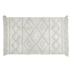 WENKO Badematte Urla hellgrau 60,0 x 90,0 cm