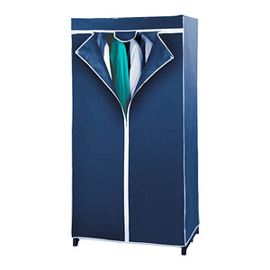 WENKO Air Kleiderschrank marineblau ohne Fachböden 75,0 x 50,0 x 150,0 cm