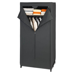 WENKO Deep Black Kleiderschrank schwarz 1 Fachboden 75,0 x 50,0 x 160,0 cm