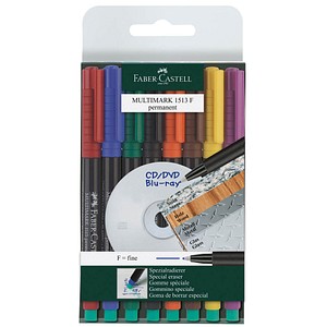 FABER-CASTELL MULTIMARK Folienstifte-Set farbsortiert permanent 8 St.
