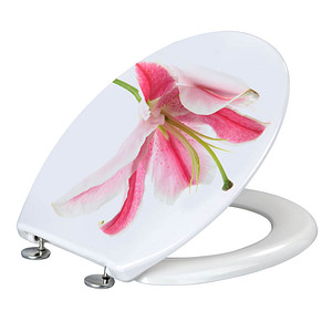 WENKO WC-Sitz Orchid weiß, rosa