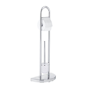 WENKO WC-Garnitur Raumwunder silber Metall