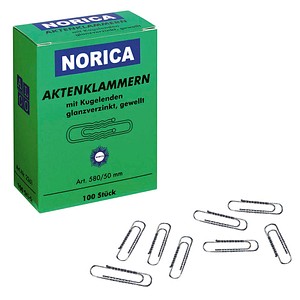 ALCO Norica Briefklammern, 5cm; 1 Pack = 100 St.