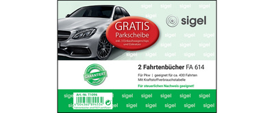 sigel Formularbuch "Fahrtenbuch Pkw" mit GRATIS Parkscheibe sigel Formularbuch "Fahrtenbuch Pkw" mit GRATIS Parkscheibe