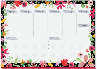 sigel Papier-Schreibunterlage Jolie "Flower Love", A3