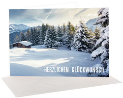 sigel Glückwunschkarten-Set "Mountain landscapes by seasons"