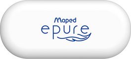 Maped Kunststoff-Radierer Epure, oval, weiß, 20er Display