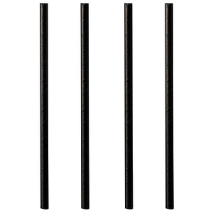 PAPSTAR Papier-Trinkhalm "pure", 150 mm, schwarz