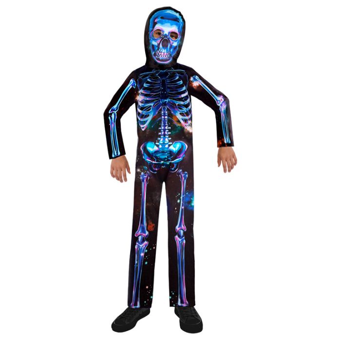 Ki.-Kostüm  Neon Skelett  Boy Recyc Alte