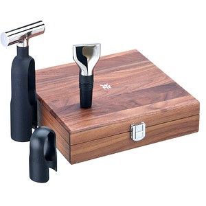 WMF Sommelier-Set Baric silber, schwarz WMF Sommelier-Set Baric silber, schwarz