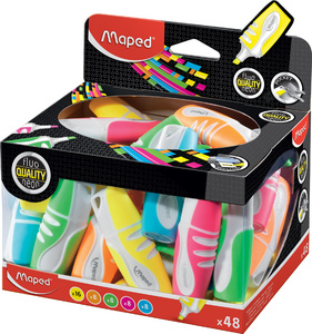 Maped Textmarker FLUO'PEPS Soft Pocket, 48er Display