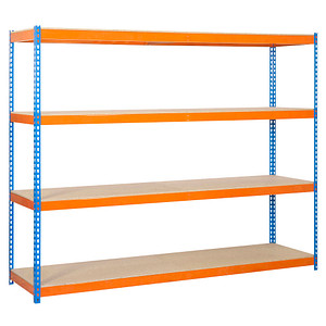 Simon Rack Schwerlastregal ECOFORTE 1204-4 458100047201244 orange, blau 120,0 x 45,0 x 200,0 cm