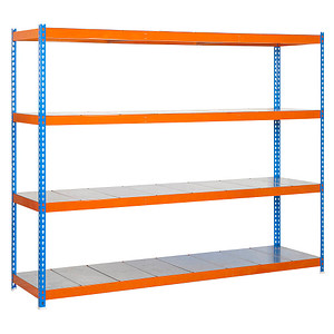 Simon Rack Schwerlastregal SIMONFORTE 1804-4 457100045201864 blau, orange 180,0 x 60,0 x 200,0 cm