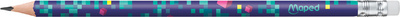 Maped Bleistift PIXEL PARTY, mit Radierer, HB