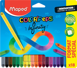 Maped Dreikant-Buntstift COLOR'PEPS INFINITY, 18er Etui