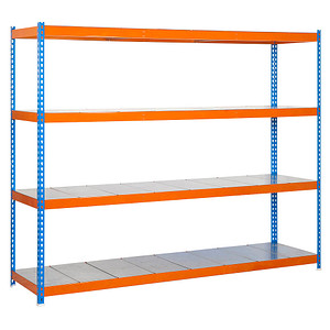 Simon Rack Schwerlastregal SIMONFORTE 1804-4 457100045201844 blau, orange 180,0 x 45,0 x 200,0 cm