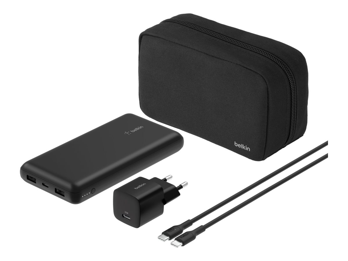 BELKIN BoostCharge Powerbank Set 20.000mAh USB-C Ladeg. BU042kqBK (BU042KQBK)