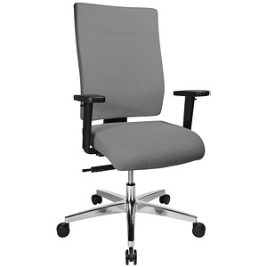 Topstar Bürostuhl Profi Star 15 High, PS49H T23Q hellgrau, alu Stoff