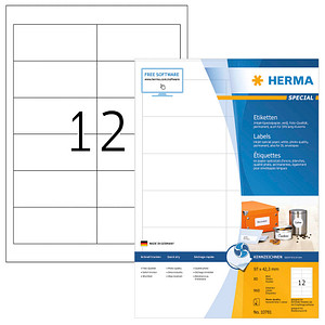 HERMA Inkjet-Etiketten, 97 x 42,3 mm, weiß