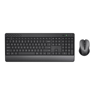 Trust Treso Wireless Comfort Tastatur-Maus-Set kabellos schwarz