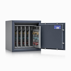 ISS safe4key Schlüsseltresor grau mit 280 Haken Doppelbartschloss