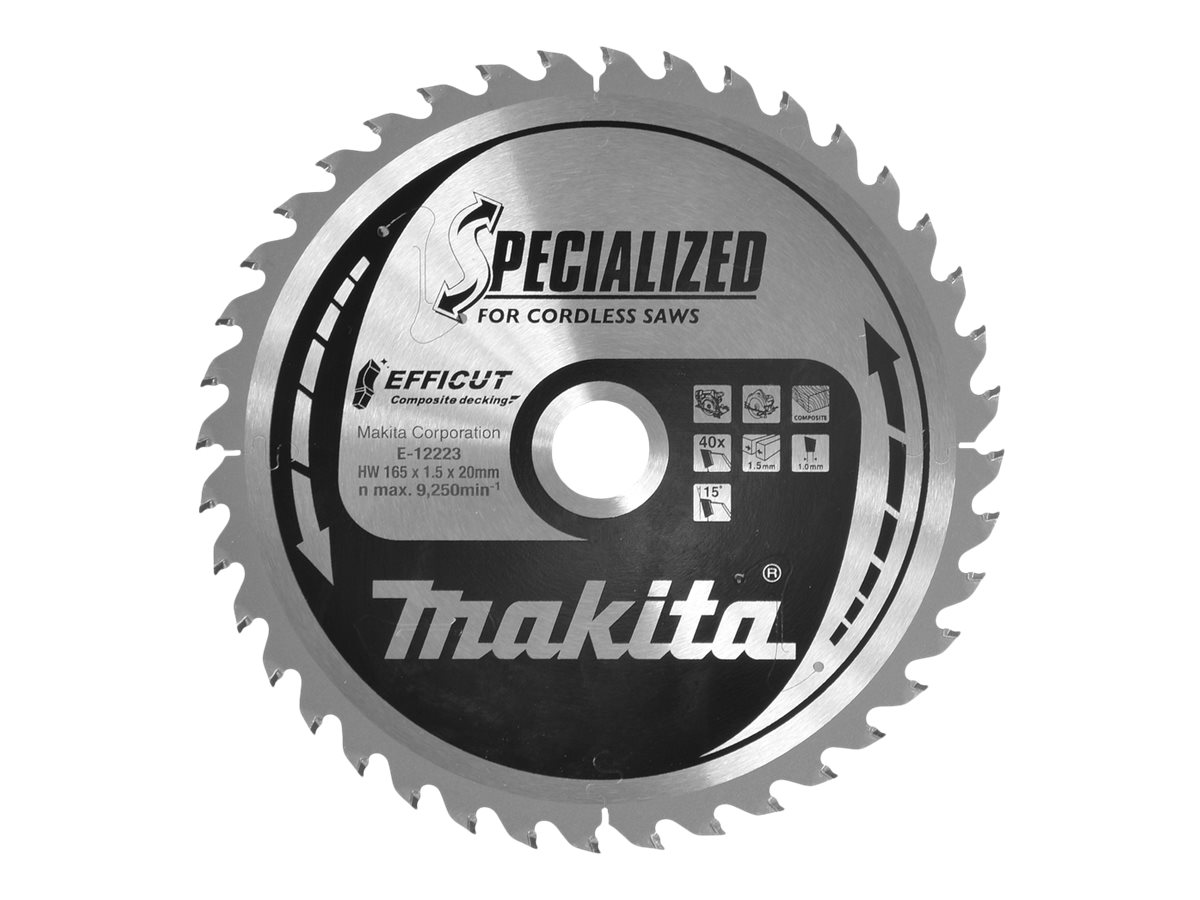 MAKITA E-12223 Kreissägeblatt 165 x 20 x 1.5 mm Zähneanzahl: 40 1 St.