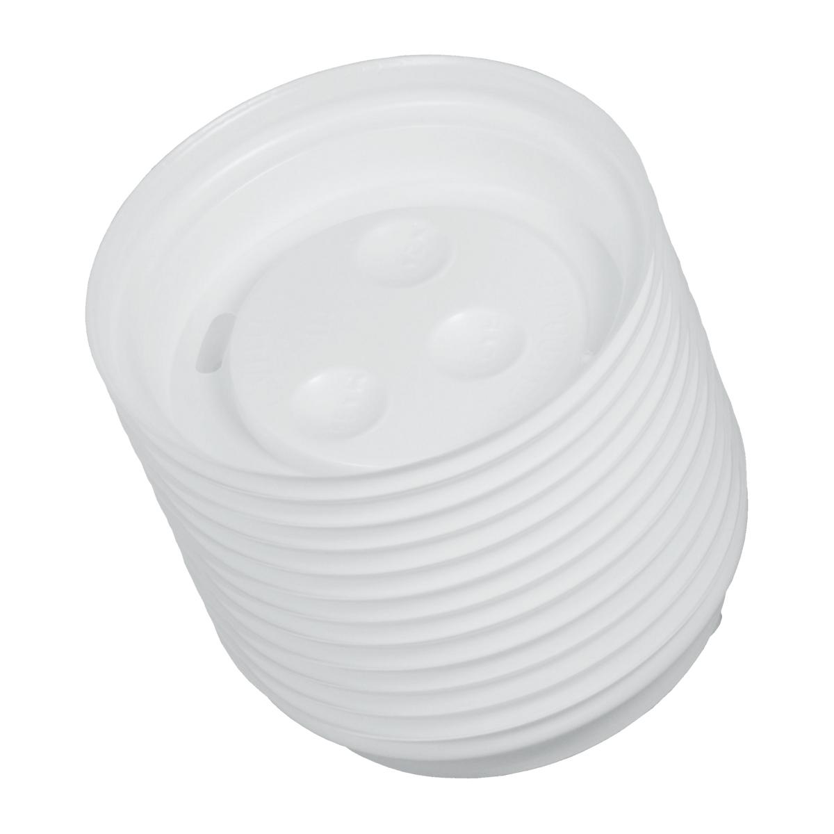 *Deckel mit Trinkloch ( 6oz, Ø 77 mm),PS Kunststoff, für Coffee-Cups, braun | 50 Stück passend für Coffee-Cups ||85219|| 
