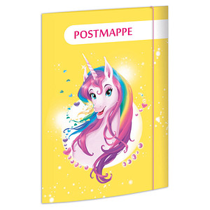 RNK Verlag Postmappe "Einhornportrait", DIN A4, Karton