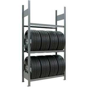 SCHULTE Reifenregal 20770 silber 105,0 x 40,0 x 200,0 cm