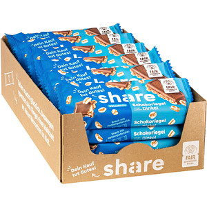 share Dinkelpuff Riegel Schokoriegel 20 St.