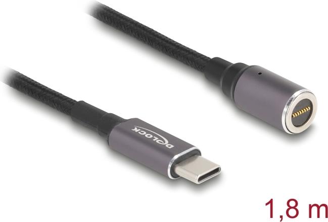 DELOCK Notebook Ladekabel USB Type-C St.8 Pin Konnektor 1,8m