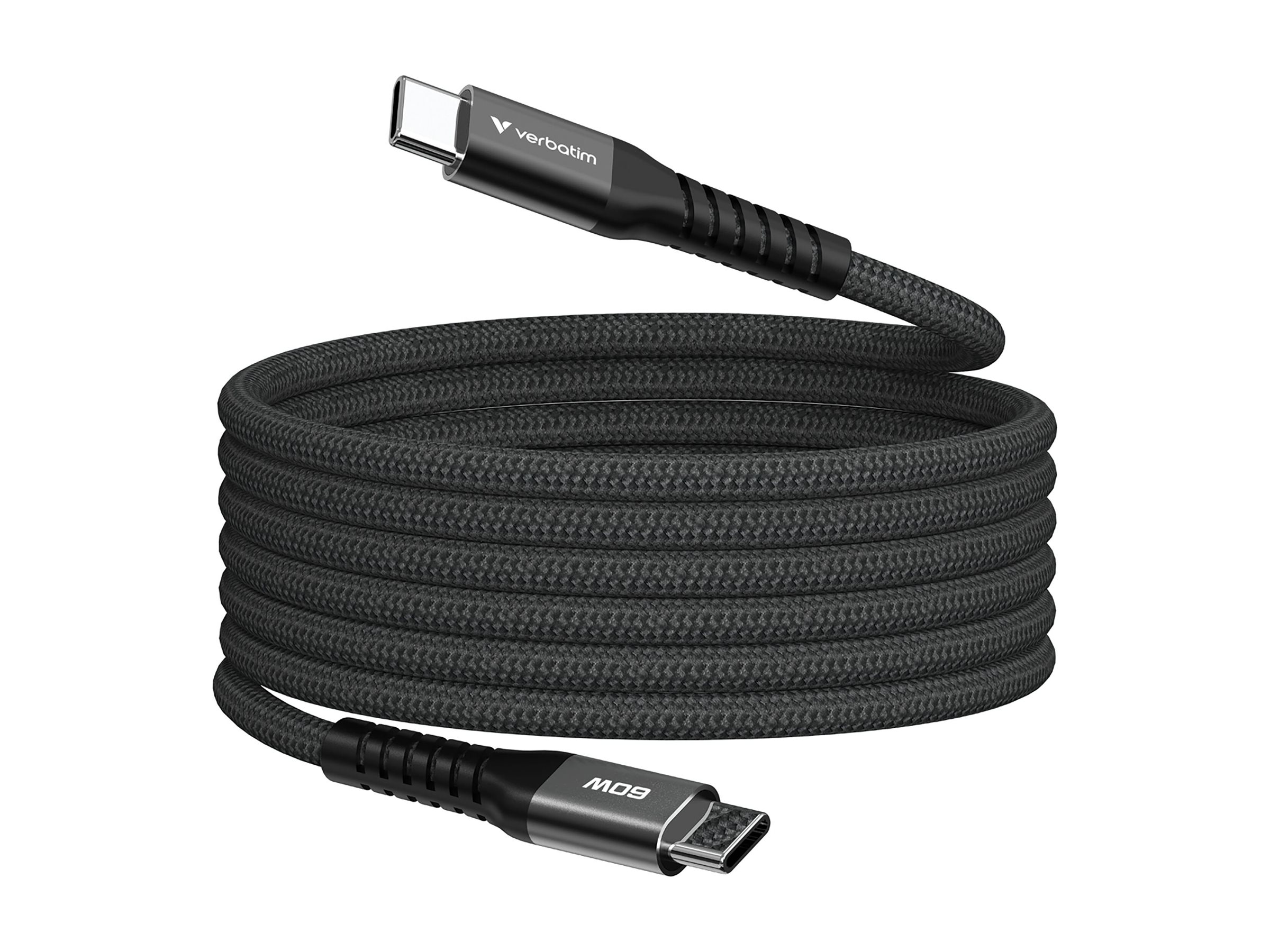 VERBATIM SyncundCharge 60W 120cm USB-C/USB-C Magnetic schw. 31859 (31859)