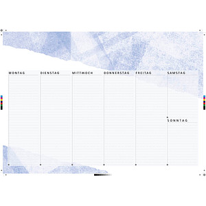 Schreibtischunterlage blau 40 Blatt