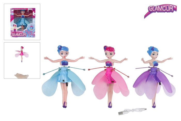 Glamour fliegende Fee, 3-f.sort. Glamour fliegende Fee, 3-f.sort.