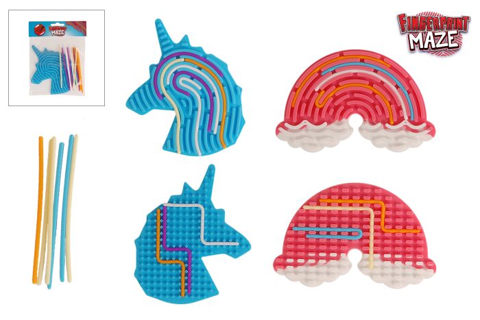 Fingerpr. Maze Unicorn Rainb., sortiert Fingerpr. Maze Unicorn Rainb., sortiert