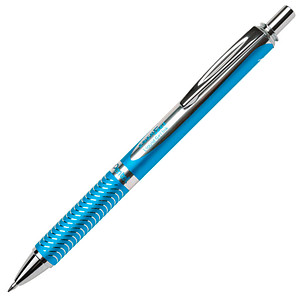 Pentel EnerGel BL407 Gelschreiber blau/silber 0,35 mm, Schreibfarbe: schwarz