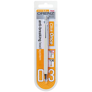 Pentel Orenz Druckbleistift weiß B 0,3 mm