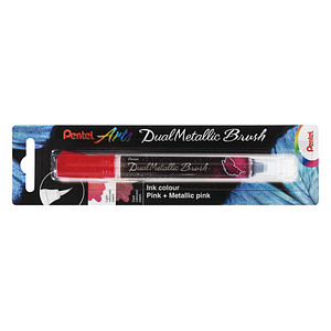 Pentel Dual Metallic Brush XGFH-DPX Brush-Pen pink