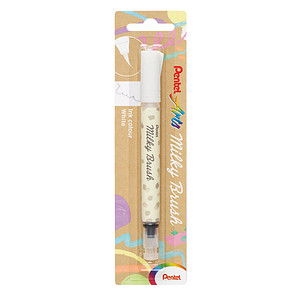 Pentel Milky Brush XGFH-PWX Brush-Pen weiß